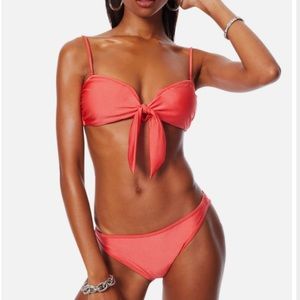 NWT Ramy Brook Bikini Venus Bikini Top & 2 Pairs Isla Bikini Bottoms Flamingo XS